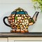 Hastings Home Hastings Home Tiffany Style Glass Teapot Lamp 958881EVB - alternate 1